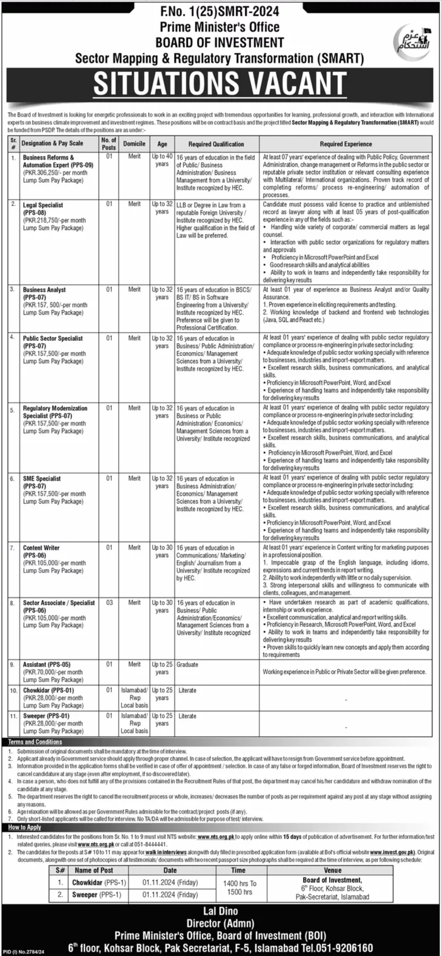 Sector Mapping & Regulatory Transformation SMART Jobs 2024